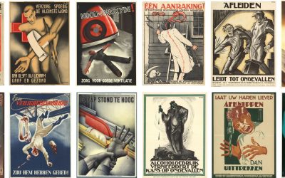Estos carteles holandeses de riesgos laborales de primeros del siglo XX son dignos del cine de terror